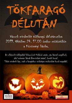 Tökfaragó délután és felvonulás lesz a Kisfaludi Közösségi Házban